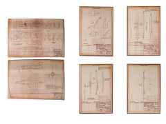 MIRAGE IIIE  Ensemble de 26 plans de maquette