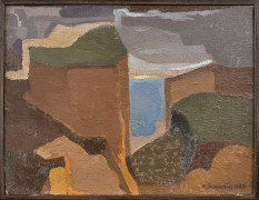 André BEAUDIN 1895 - 1979 Les falaises - 1927 Huile sur toile