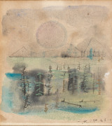 ZAO WOU- KI (1920 - 2013) Sans titre - Circa 1950 Aquarelle et encre sur papier