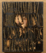 Christian JACCARD (Né en 1939) Sans titre Combustion et technique mixte sur toile montée sur panneau