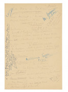 Georges SIMENON 1903-1989 Les Noces de PoitiersNotes préparatoires autographes