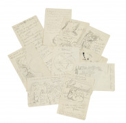 Paul SIGNAC 1863-1935 Ensemble de notes, dessins et croquis