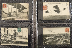 AEROPHILATHELIE Premiers vols cartes postales d'aviation avec oblitérations aérienne (meetings). Circa 1910-1920) Grande variété d...