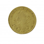 BRESIL. MARIE et PIERRE III (1777-1786). 6400 reis. Rio. 1785. (Fr. 76). Or. 14,27 g. Très Beau.