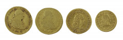 PHILIPPE V (1700-1746). Escudo. Madrid. 1741. (Fr. 237). FERDINAND VI (1746-1759). ½ escudo. Madrid. 1747. (Fr. 274). COLOMBIE. CHAR...