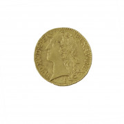 LOUIS XV (1715-1774). Louis au bandeau. Lille. 1745. (Dr. 543). Or. 8,15 g. Très Beau à Superbe.