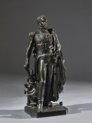 Jean-Baptiste-Joseph DEBAY, dit Jean De Bay ou Debay Fils (1802-1862) Le maréchal Oudinot Bronze à patine noire