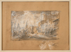 Antoine-Jean Gros, baron Gros Paris, 1771 - Meudon, 1835 Etude pour L'incendie de Moscou Crayon noir et craie blanche sur papier bei...