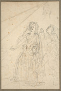 Antoine-Jean Gros, baron Gros Paris, 1771 - Meudon, 1835 Recto : Femme à l'Antique suivie d'un autre personnage ; Verso : Etude de f...