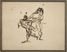 Antoine-Jean Gros, baron Gros Paris, 1771 - Meudon, 1835 Etude pour Hercule et Diomède Plume et encre brune