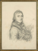 Jules Boilly Paris, 1796 - 1874 Portrait d'Antoine-Jean Gros en buste Crayon noir, estompe