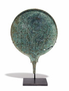 MIROIR EN BRONZE, ART ÉTRUSQUE, 4e-3e SIÈCLE AV.J.C.