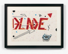 BLADE (Steve Ogburn dit) (Américain - Né en 1958) Sans titre - 1986 Marqueurs et feutres sur papier