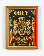 Shepard FAIREY (Alias OBEY GIANT) (Américain - Né en 1970) Obey propaganda - 2009 Sérigraphie sur bois