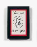 Keith HARING Américain - 1958 - 1990 Radiant baby - 1989 Marqueur sur papier