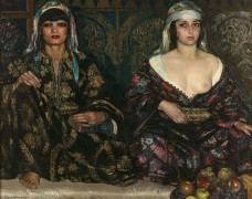 José CRUZ HERRERA 1890 - 1972 Au Harem Huile sur toile