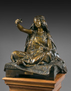 Louis-Ernest BARRIAS 1841 - 1905 Jeune fille de Bou Saâda Epreuve en bronze à patine brun clair