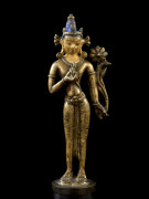 STATUETTE DE VAJRASATTVA EN BRONZE DORÉ, NÉPAL, XIe-XIIe SIÈCLE