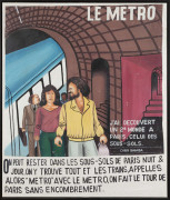 Chéri SAMBA Né en 1956 Le Métro Huile sur toile