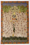 ADORATION DE SRINATHJI, RAJASTHAN, ÉCOLE DE NATHDWARA, 19e-20e SIÈCLE