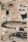 Osamu TEZUKA  1928-1989 Astro Boy - Tome 4 Encre de Chine et aquarelle pour la page 25 de cet album publié en 2015 aux édition...