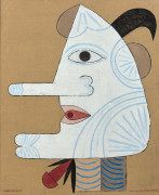 Victor BRAUNER 1903 - 1966 L'aphrodisien - 1963 Huile sur toile