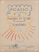 Pablo PICASSO 1881 - 1973 Tête de barbu - 1960 Pastel sur page de titre de Faunes et Flore d'Antibes