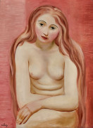 Moïse KISLING 1891 - 1953 Nu assis - 1930 Huile sur toile