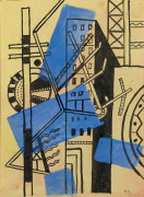 Fernand LEGER 1881 - 1955 Composition pour les Illuminations d'Arthur Rimbaud - 1950 Gouache sur papier