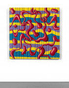 ¤ Kenny SCHARF Américain - Né en 1958 Redinstine - 1985 Acrylique sur toile