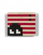 INVADER Français - Né en 1969 L.A. Flag #2 - 2004 Carreaux de mosaïque sur panneau