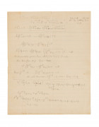 ALBERT EINSTEIN (1879-1955) Manuscrit autographe de calculs