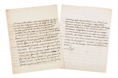 [CHARLES CLAUDE FLAHAUT DE LA BILLARDERIE, COMTE D’ANGIVILLER] (1730-1809) Lettre autographe