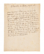 [RENÉ-ANTOINE DE FERCHAULT DE REAUMUR] (1683-1757) « Charbon de terre, les payer &c. » : manuscrit autographe