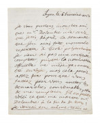 ANDRÉ-MARIE AMPÈRE (1775-1836) Lettre autographe signée