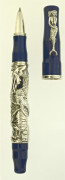 MONTEGRAPPA Sirène, stylo roller en série limitée sortie en 1998 à 1998 exemplaires (n° 4) dans sa version en argent. En résine bl...