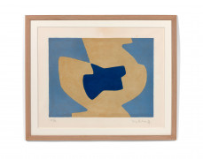 Serge POLIAKOFF 1900 - 1969 Composition bleue et jaune - 1968