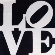 D'après Robert INDIANA 1928-2018 Chosen Love - 1995 Tapis en laine