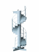 ¤ Gustave EIFFEL (1832-1923) Escalier de la Tour Eiffel n° 4 - 1889