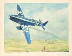 Géo HAM (Georges Hamel) 1900-1972 Caudron Renault piloté par Arnoux, vainqueur de la coupe Deutsch 1934