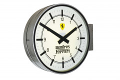 MONTRES FERRARI  Importante horloge publicitaire double-face