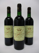 12 bouteilles CHÂTEAU BEL AIR MARQUIS D'ALIGRE 1996 Margaux (légèrement bas