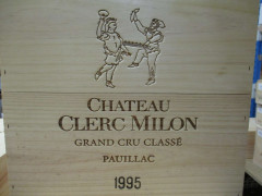 3 magnums CHÂTEAU CLERC MILON 1995 5è GC Pauillac Caisse bois d'origine