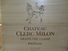 3 magnums CHÂTEAU CLERC MILON 1998 5è GC Pauillac Caisse bois d'origine