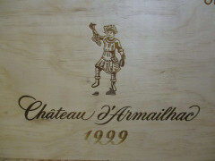 6 magnums CHÂTEAU D'ARMAILHAC 1999 5è GC Pauillac Caisse bois d'origine