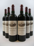 6 bouteilles CHÂTEAU AUSONE 2000 1er GCC (A) Saint Emilion (dont 3 étiquettes griffées)