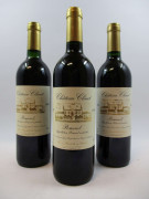 6 bouteilles 1 bt : CHÂTEAU CLINET 1996 Pomerol (étiquette léger tachée)