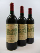 7 bouteilles CHÂTEAU CARBONNIEUX 1990 CC Pessac Léognan (étiquettes fanées)