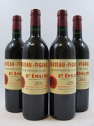 4 bouteilles CHÂTEAU FIGEAC 2001 1er GCC (B) Saint Emilion