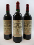 6 bouteilles CHÂTEAU LA LAGUNE 1990 3è GC Haut Médoc (base goulot